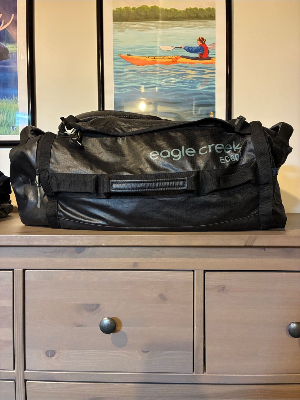 Eagle Creek EC60L Black Duffel Bag - Rugged Travel Gear